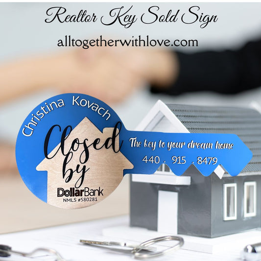 Realtor Key Sold Sign
